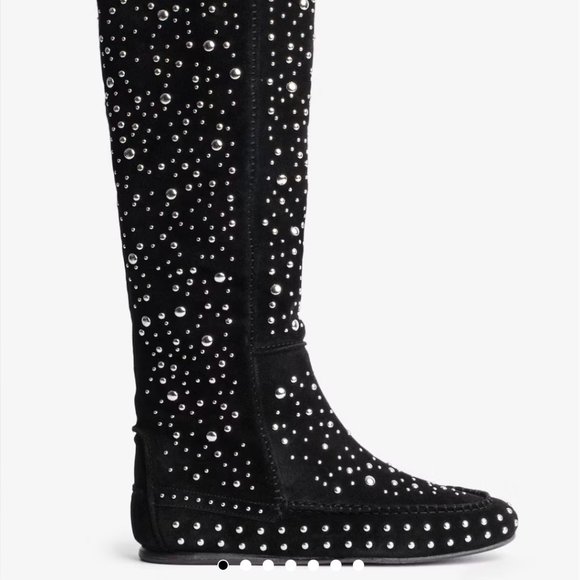 Zadig and Voltaire Santa Dream Studs High Boots - Picture 8 of 14